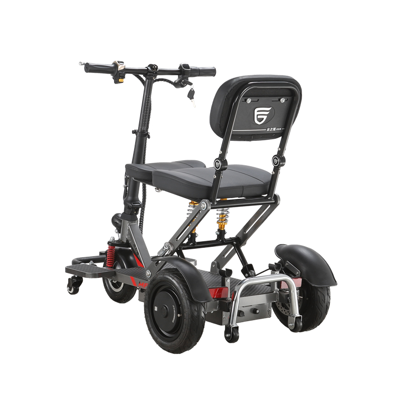 DDT078 Scooter de mobilidade elétrica leve dobrável de liga de alumínio com 3 rodas