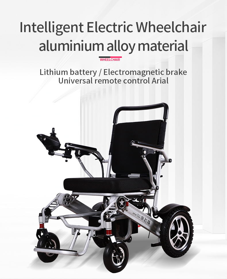 Cadeira de rodas el&eacute;trica inteligente Material de liga 