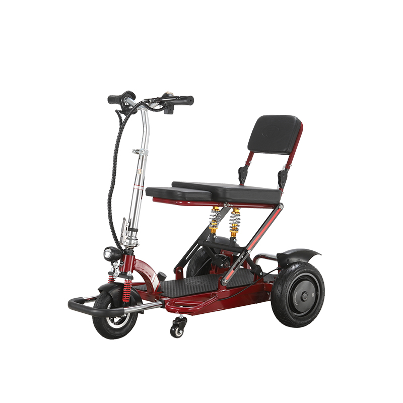 DDT076 Scooter de mobilidade elétrica de aço dobrável com 3 rodas 