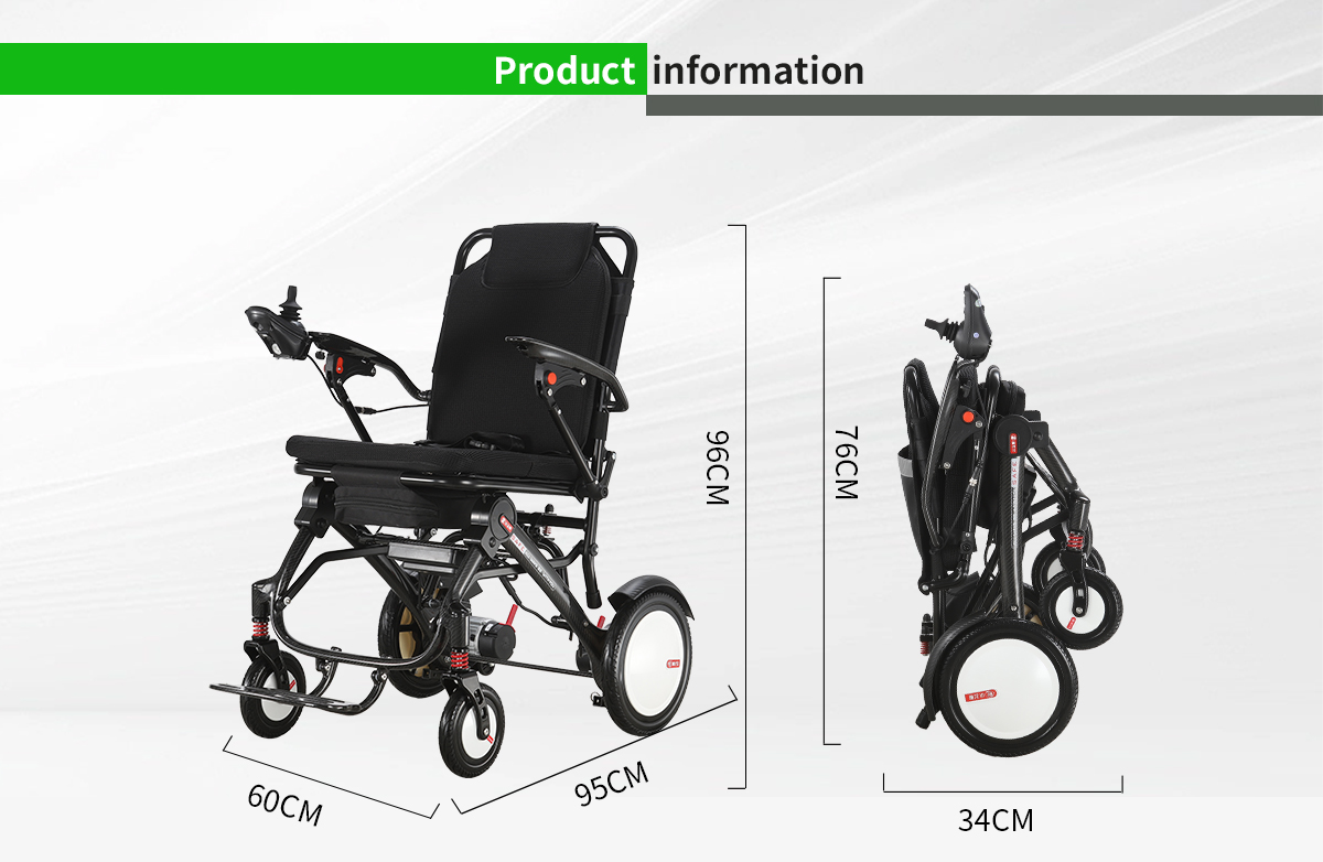 cadeira de rodas de fibra de carbono preta