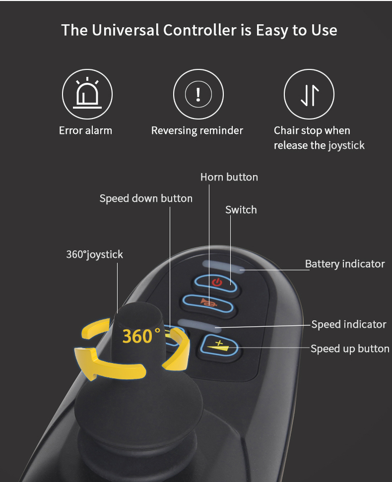 Cadeira de rodas el&eacute;trica dobr&aacute;vel 