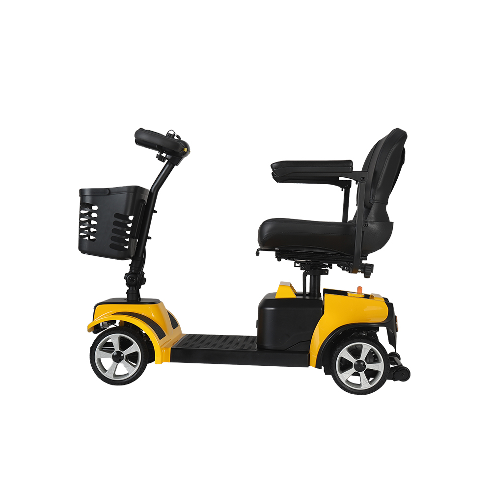 DDF101 Scooter de mobilidade elétrica dobrável portátil e leve de 4 rodas para adultos