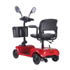 Scooter de mobilidade elétrica vermelha dobrável de 4 rodas DDF105 para adultos