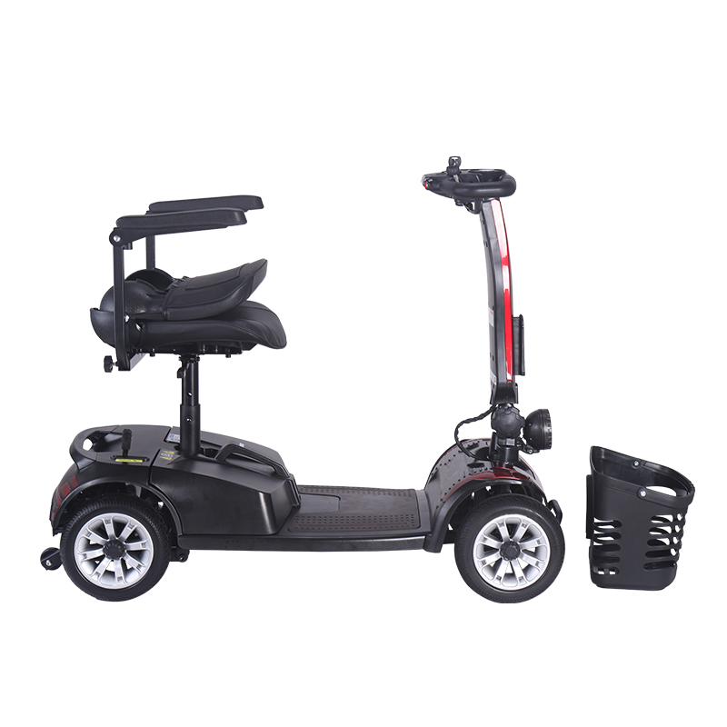 DDF103 Scooter de mobilidade elétrica dobrável portátil de 4 rodas para adultos