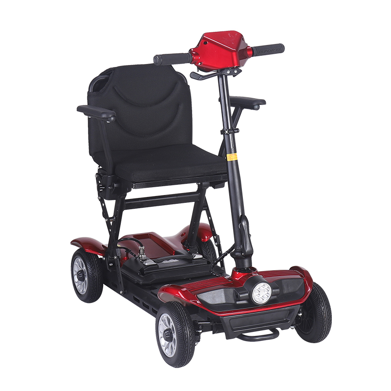 Scooter de mobilidade el&eacute;trica dobr&aacute;vel de liga de alum&iacute;nio de 4 rodas (7)