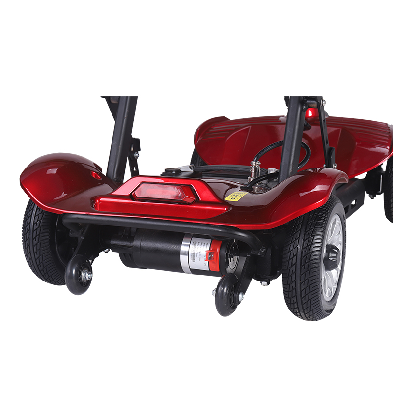 Scooter de mobilidade el&eacute;trica dobr&aacute;vel de liga de alum&iacute;nio de 4 rodas (6)