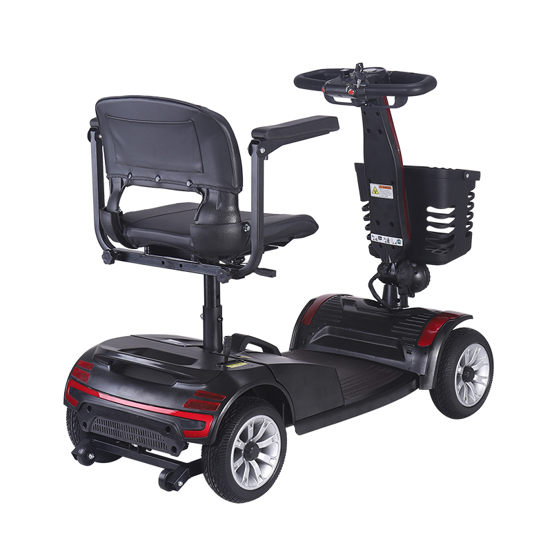 DDF103 Scooter de mobilidade elétrica dobrável portátil de 4 rodas para adultos