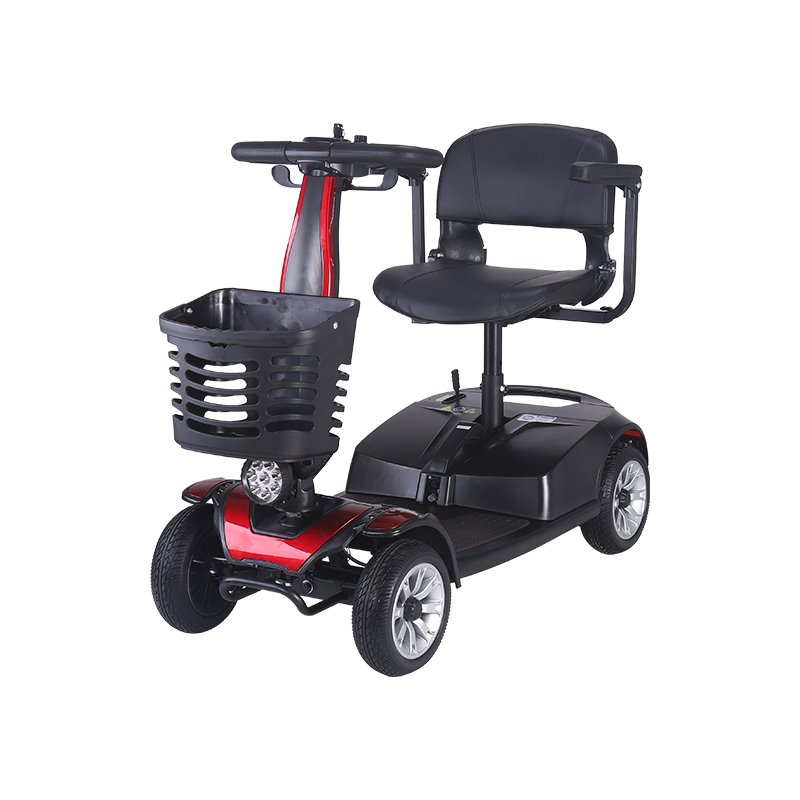 DDF103 Scooter de mobilidade elétrica dobrável portátil de 4 rodas para adultos