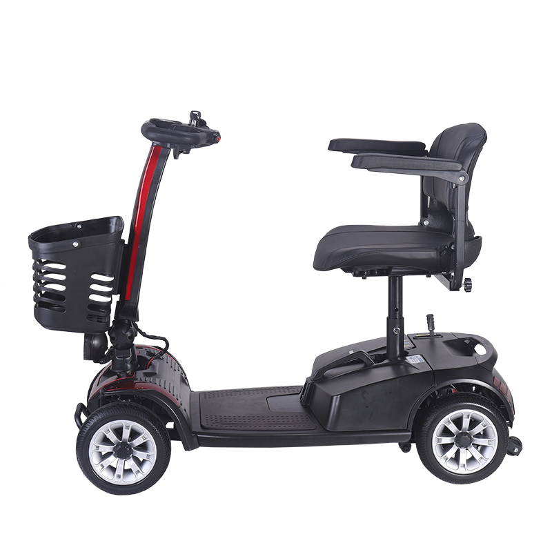 DDF103 Scooter de mobilidade elétrica dobrável portátil de 4 rodas para adultos