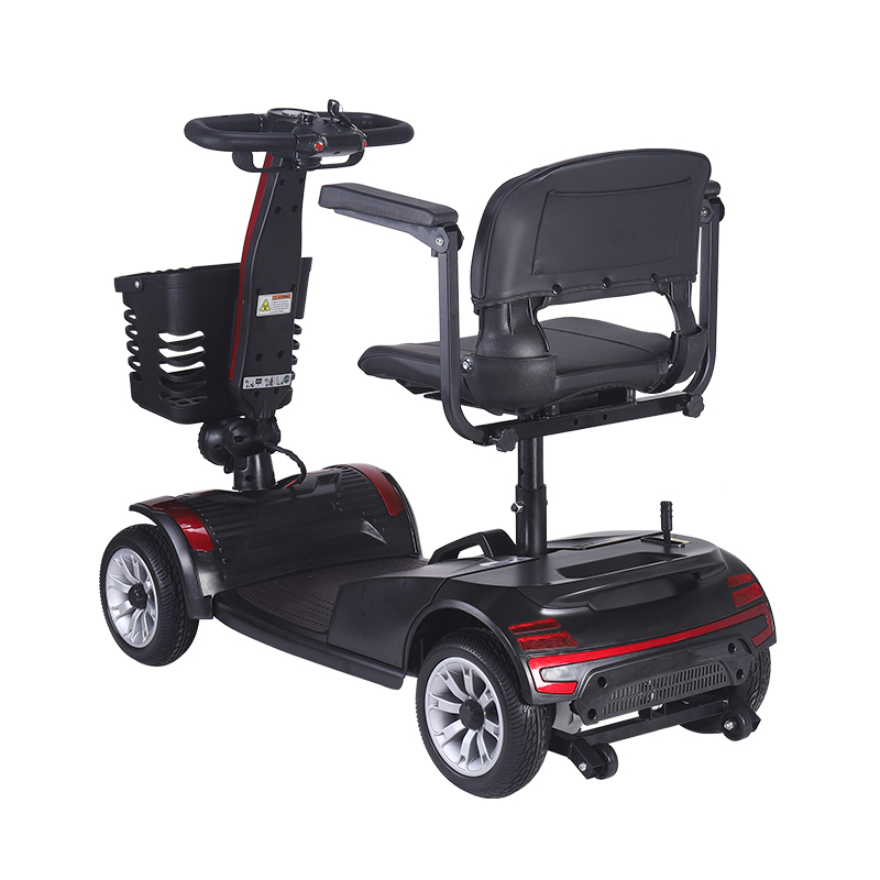 DDF103 Scooter de mobilidade elétrica dobrável portátil de 4 rodas para adultos